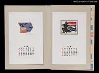 主要名稱：藏書票曆——裸婦/劃一題名：《愛書票曆》（昭和63年-平成3年）圖檔，第2張，共2張