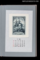 主要名稱：藏書票曆——培里與薩斯奎哈納號（ペリ提督と旗艦サスケハナ号）/劃一題名：《愛書票曆》（平成16-19年）圖檔，第1張，共2張