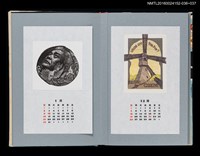 主要名稱：藏書票曆—唐吉訶德如今安在哉?（Where are you, Don?）/劃一題名：《愛書票曆》（平成20-23年）圖檔，第2張，共2張