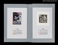 主要名稱：藏書票曆——船鉾的飛龍文（船鉾の飛龍文）/劃一題名：《愛書票曆》（平成24-25年）圖檔，第2張，共2張