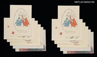 主要名稱：小島寅雄繪佛像明信片（印刷品）圖檔，第1張，共7張