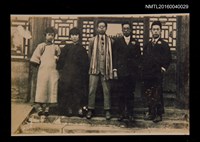 主要名稱：青年洪炎秋與張我軍等人合影圖檔，第1張，共1張
