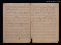 主要名稱：台南三景樂譜；去後思樂譜圖檔，第1張，共2張