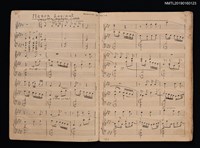 主要名稱：Manon Lescaum樂譜；Wild Rose樂譜；故鄉樂譜；安平小調樂譜（音樂簿筆記本）圖檔，第2張，共2張