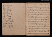 主要名稱：復活劇團舞踊部專用（群舞用）伴奏用第1冊（音樂簿筆記本）圖檔，第2張，共3張