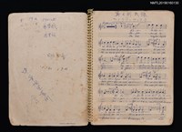 主要名稱：義大利民謠等樂譜、簡譜、歌詞（Music Book筆記本）圖檔，第2張，共5張