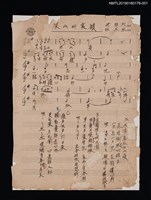 主要名稱：深山的哀韻填詞樂譜圖檔，第1張，共1張