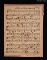 主要名稱：AVE MARIA樂譜圖檔，第1張，共1張