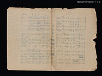 主要名稱：念故鄉歌詞簡譜（油印本）圖檔，第2張，共3張