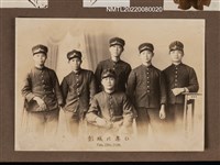 主要名稱：彭城の集ひ2/副題名：龍瑛宗與5名同學合照/其他-相簿名稱：龍瑛宗相片集1圖檔，第1張，共1張