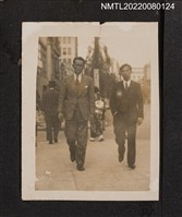 主要名稱：1942年龍瑛宗與友人攝於於東京街上/其他-相簿名稱：龍瑛宗相片集2圖檔，第1張，共1張