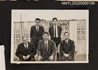 主要名稱：1969年吳濁流、戴國煇、龍瑛宗、內田進、矢吹晉5人/其他-相簿名稱：龍瑛宗相片集2圖檔，第1張，共1張