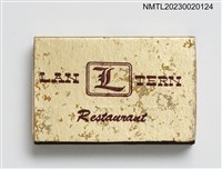 主要名稱：LAN TERN Restaurant 蘭亭火柴盒圖檔，第1張，共3張