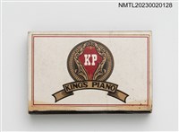 主要名稱：KINGS PIANO RESTAURANT 金琴西餐廳火柴盒圖檔，第2張，共3張