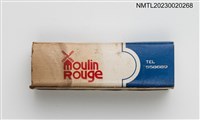 主要名稱：Moulin Rouge 紅磨坊柱狀火柴盒圖檔，第3張，共4張