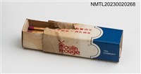 主要名稱：Moulin Rouge 紅磨坊柱狀火柴盒圖檔，第4張，共4張