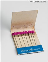 主要名稱：Hearty Restaurant 心心西餐咖啡廳紙夾火柴盒圖檔，第4張，共4張