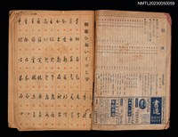 主要名稱：日用語 手紙用語 くづし字手本/其他-：婦人倶樂部新年號（21卷第1號）附錄圖檔，第2張，共2張