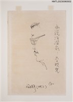 主要名稱：施明正手繪鉛筆素描：李歐梵肖像圖檔，第3張，共3張