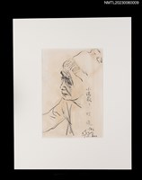 主要名稱：施明正手繪鉛筆素描：楊逵肖像圖檔，第2張，共3張