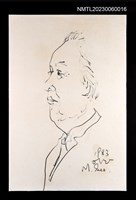 主要名稱：施明正手繪鉛筆素描：巫永福肖像（1983）圖檔，第1張，共3張