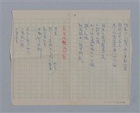 主要名稱：噴泉小唱/劃一題名：1970年代莫渝手抄詩集3圖檔，第46張，共48張