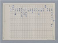 主要名稱：目錄（影本）/劃一題名：《羅浪詩文集》編輯資料圖檔，第8張，共13張