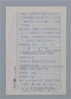 主要名稱：蝴蝶與秋天/副題名：水蔭萍新詩初探/劃一題名：台灣新詩筆記圖檔，第34張，共50張