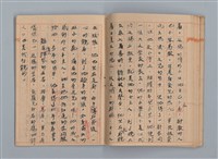 主要名稱：省立高雄女子中學作文簿：初中部三年級（「升入初三後感言」等）圖檔，第21張，共28張