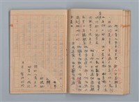 主要名稱：省立高雄女子中學作文簿：初中部三年級（「升入初三後感言」等）圖檔，第22張，共28張