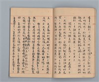 主要名稱：省立高雄女子中學作文簿：初中部二年級下學期（「我的幼年」等）圖檔，第8張，共21張