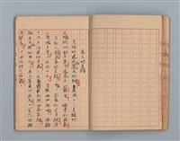 主要名稱：省立高雄商業職業學校作文簿：高級科一年級下學期（「憶除夕」等）圖檔，第22張，共54張