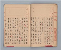 主要名稱：省立高雄商業職業學校國文作文簿：高級部二年級上學期（「暑假的告終」等）圖檔，第14張，共33張