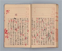 主要名稱：省立高雄商業職業學校國文作文簿：高級部二年級上學期（「暑假的告終」等）圖檔，第21張，共33張