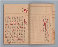 主要名稱：省立高雄商業職業學校作文簿：高級部二年級下學期（「被寒冷侵略的一天」等）圖檔，第18張，共35張