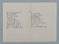 主要名稱：無題名：蜘蛛佈下 天羅地網…等36篇詩作手稿圖檔，第3張，共18張