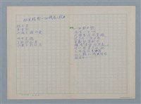 主要名稱：無題名：鐵窗訕笑 遠方紅陽映妖嬌…等詩作手稿圖檔，第6張，共11張