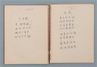 主要名稱：小數點等詩作手稿（筆記本）圖檔，第28張，共41張