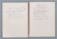 主要名稱：潛水艇等詩作手稿（筆記本）圖檔，第21張，共38張