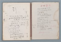 主要名稱：潛水艇等詩作手稿（筆記本）圖檔，第37張，共38張