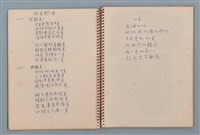 主要名稱：空門聯立方程式等詩作手稿（筆記本）圖檔，第8張，共41張