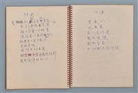 主要名稱：空門聯立方程式等詩作手稿（筆記本）圖檔，第24張，共41張