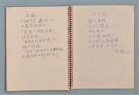 主要名稱：空門聯立方程式等詩作手稿（筆記本）圖檔，第28張，共41張