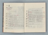 主要名稱：歌詞謄抄本（思想起1990年曆本）圖檔，第3張，共7張