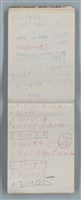 主要名稱：隨筆筆記（雲光孔雀藍底花瓶計算本）圖檔，第27張，共85張