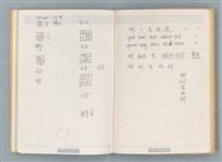 主要名稱：台湾語の研究者の日本人の台湾語研究実績とその理論、方法の議論（米色筆記本）圖檔，第7張，共8張