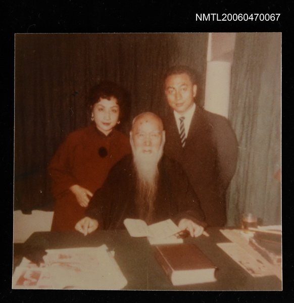 主要名稱：張漱菡與于右任合影（1955）圖檔，第1張，共1張