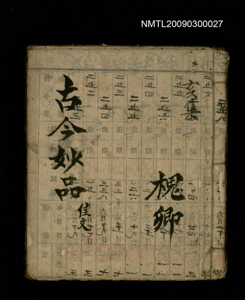 主要名稱：古今妙品 佳文圖檔，第1張，共1張