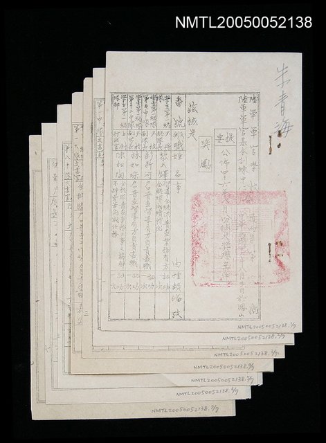主要名稱：陸軍軍官學校．陸軍軍官基本訓練中心獎懲令圖檔，第1張，共1張