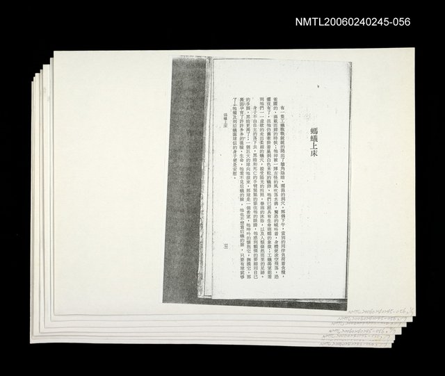 主要名稱：螞蟻上床〈影本〉圖檔，第1張，共1張